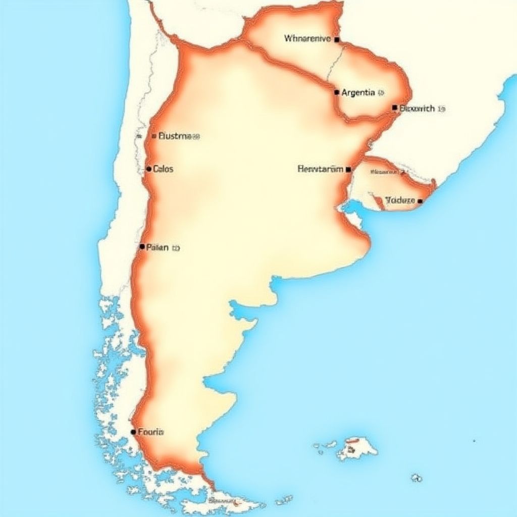Mapa de estaciones YPF en Argentina